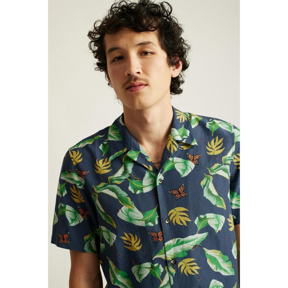 Bonobos Riviera Cabana Men's Shirt Buttondown Short Sleeve Hawaiian M 287562
